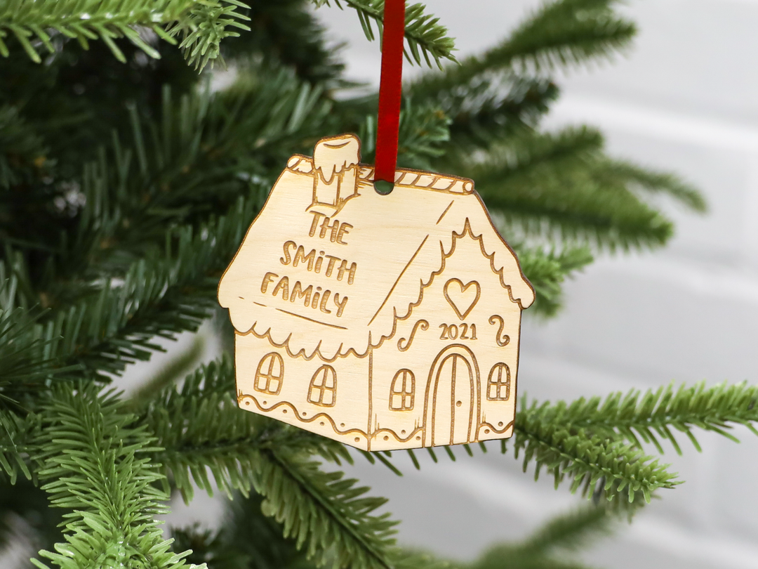Personalised Gingerbread House Decoration