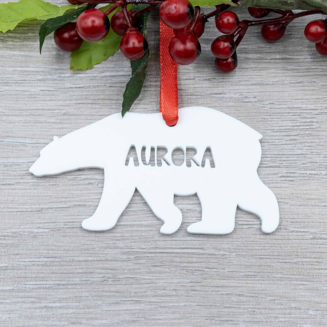 Personalised Polar Bear Decoration