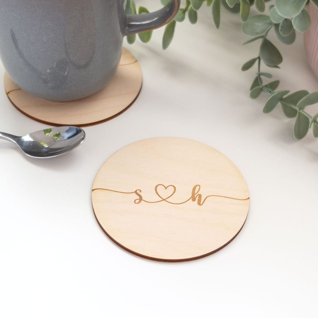 Personalised Couple's Initial Coaster