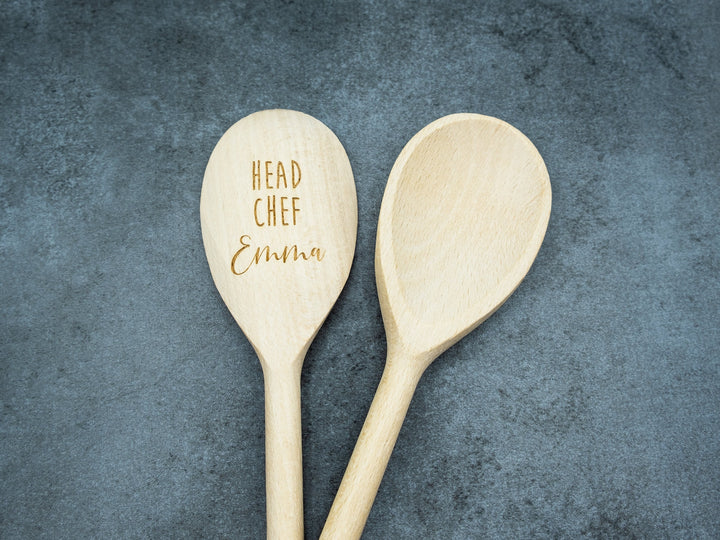 Personalised Wooden Spoon - Head Chef - Baking and Cooking Gifts