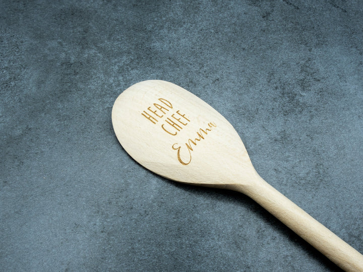Personalised Wooden Spoon - Head Chef - Baking and Cooking Gifts
