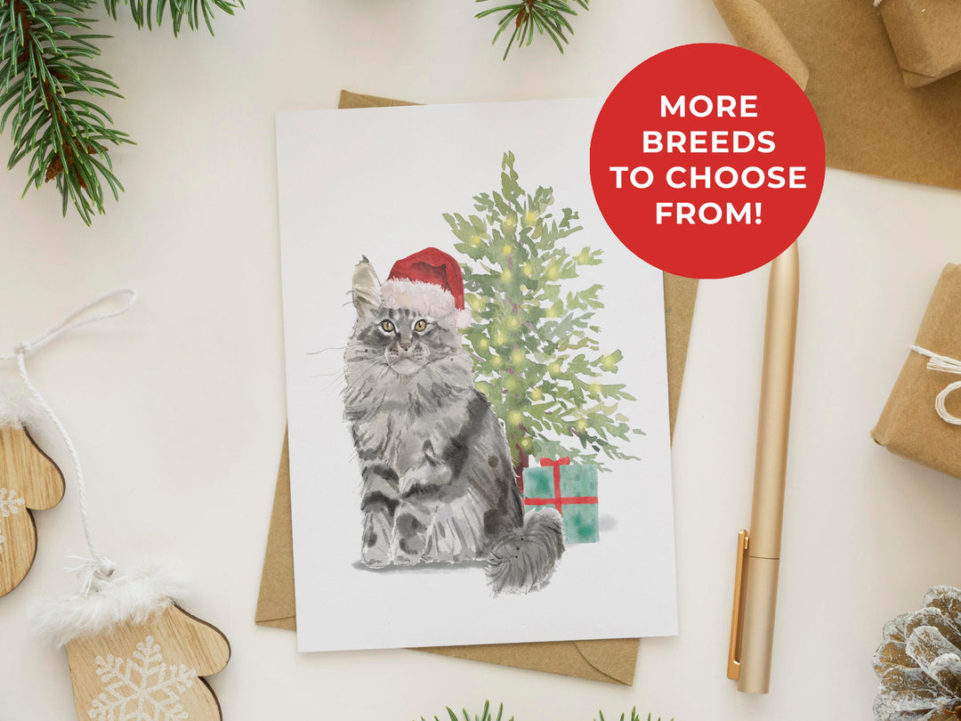 Personalised Pet Christmas Card - Custom Xmas Card from the Cat and Dog - Dog Dad or Mum Gift