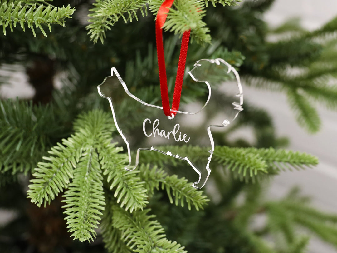 Cat Christmas Decoration - Personalised Tree Bauble - Premium Pet Lover Christmas Gift