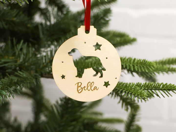 Personalised Dog Christmas Bauble - Custom Pet Christmas Decoration - Eco Friendly - This Item Plants a Tree!