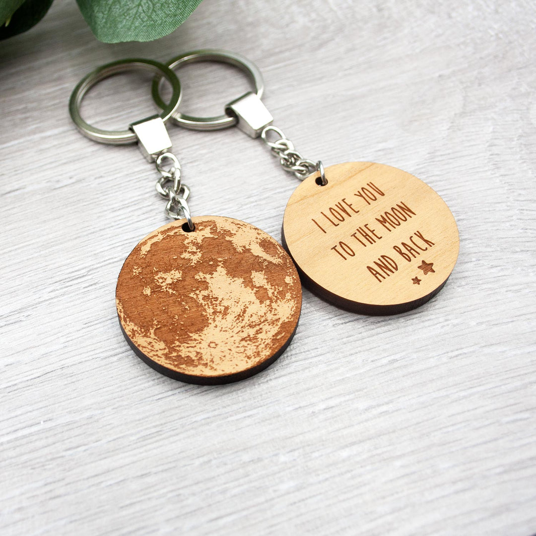 I Love You to the Moon and Back Keyring - IttyBittyFox