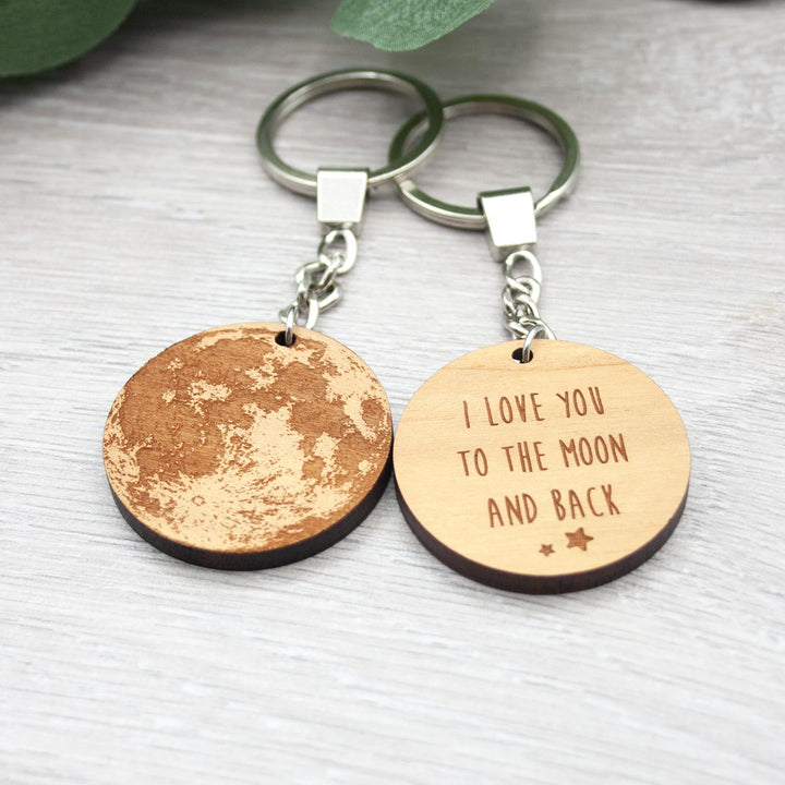 I Love You to the Moon and Back Keyring - IttyBittyFox