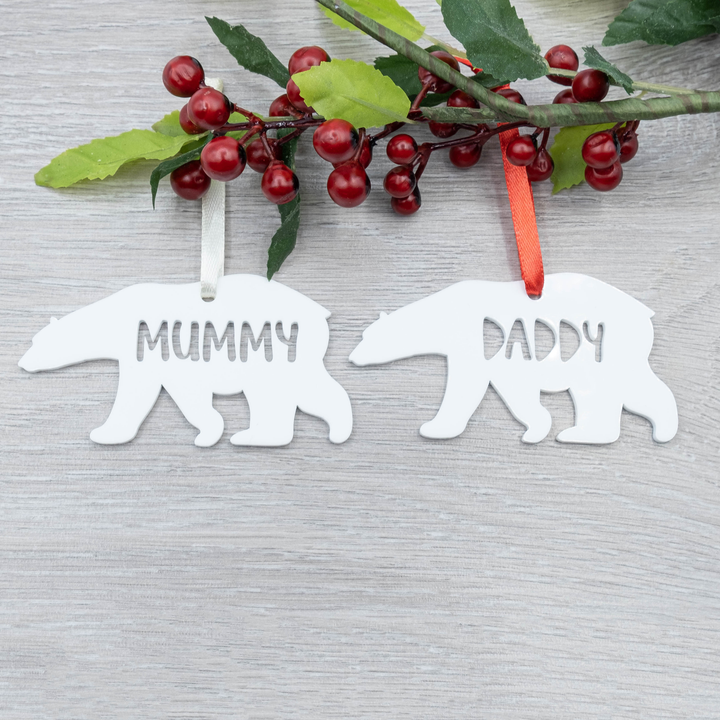 Polar Bear Family Decorations